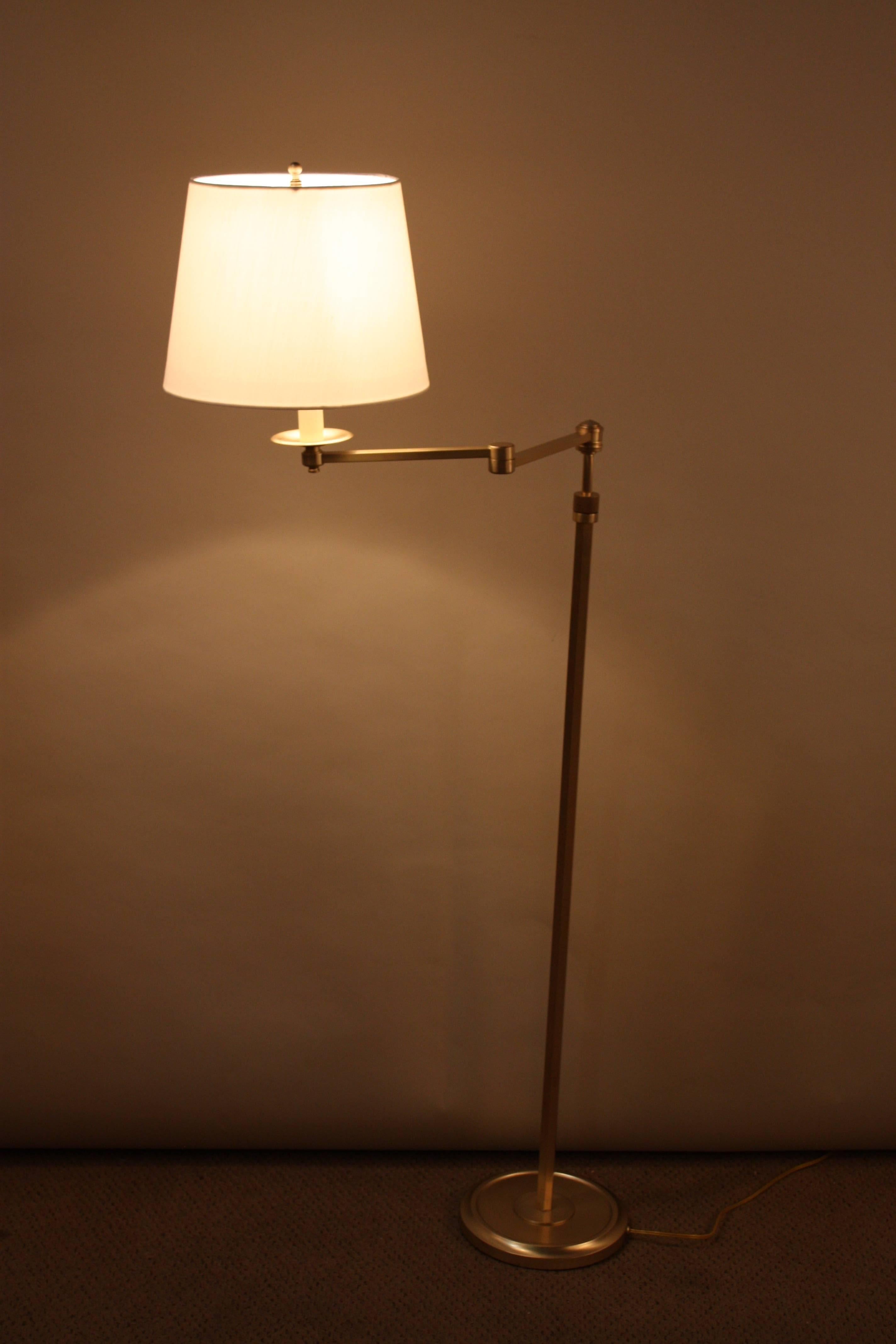 Mid-Century Swing Arm Bronze Floor Lamp 2