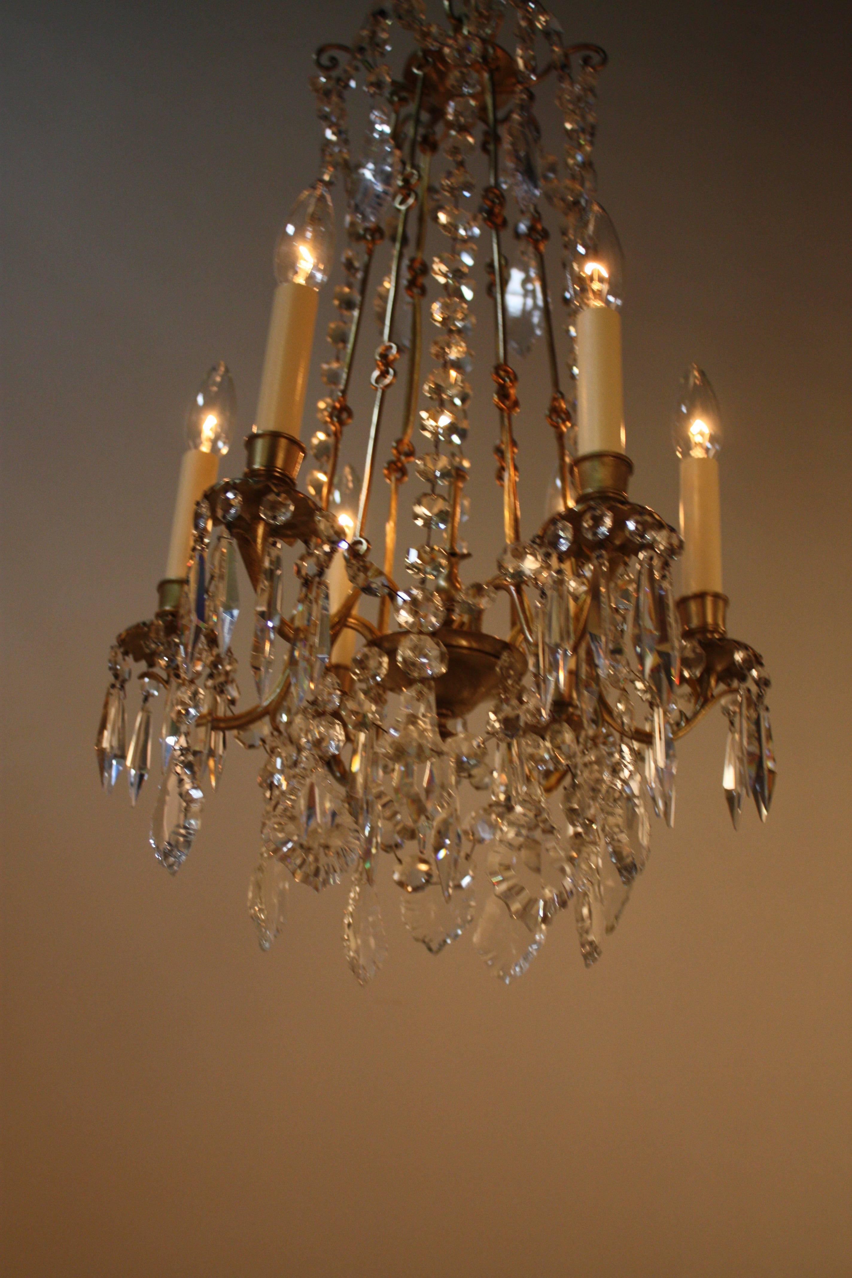 French 19th Crystal Chandelier 1