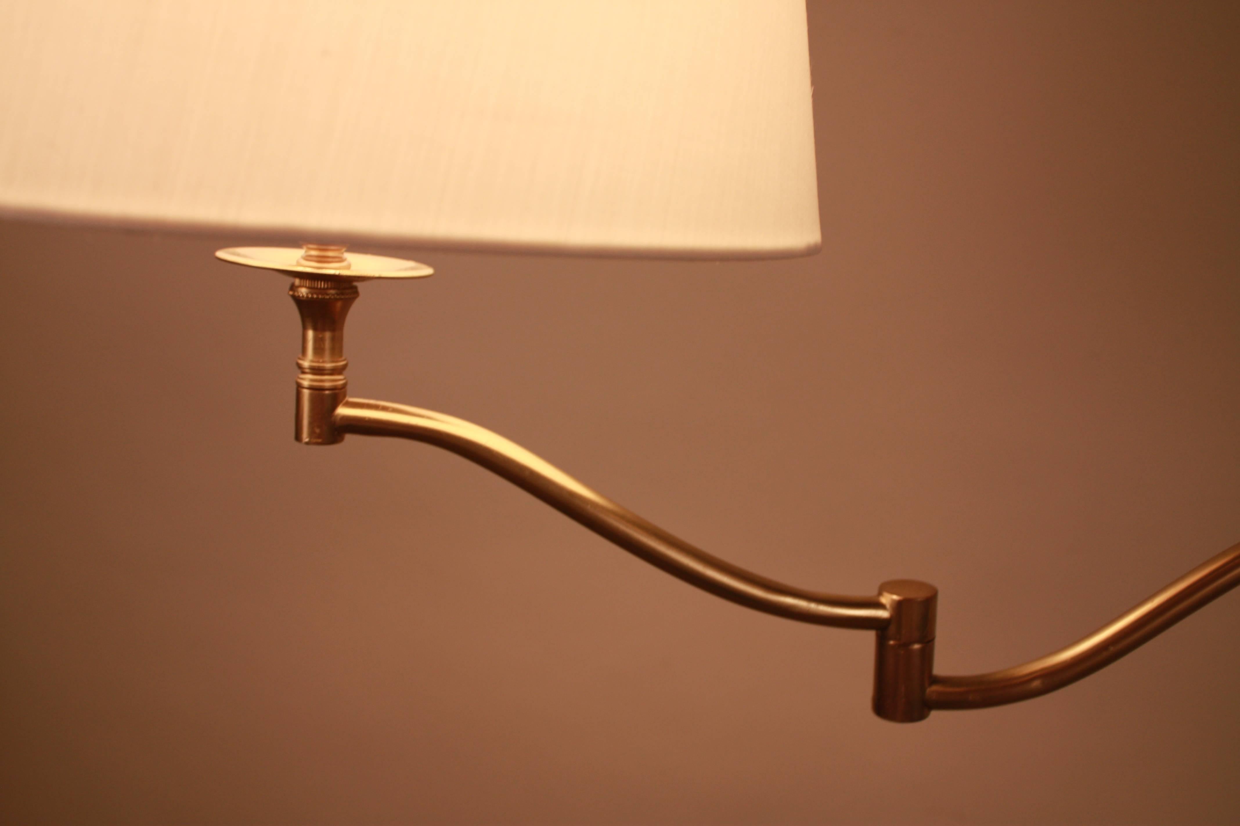 French Bronze Swing Arm Bronze Floor Lamps 2