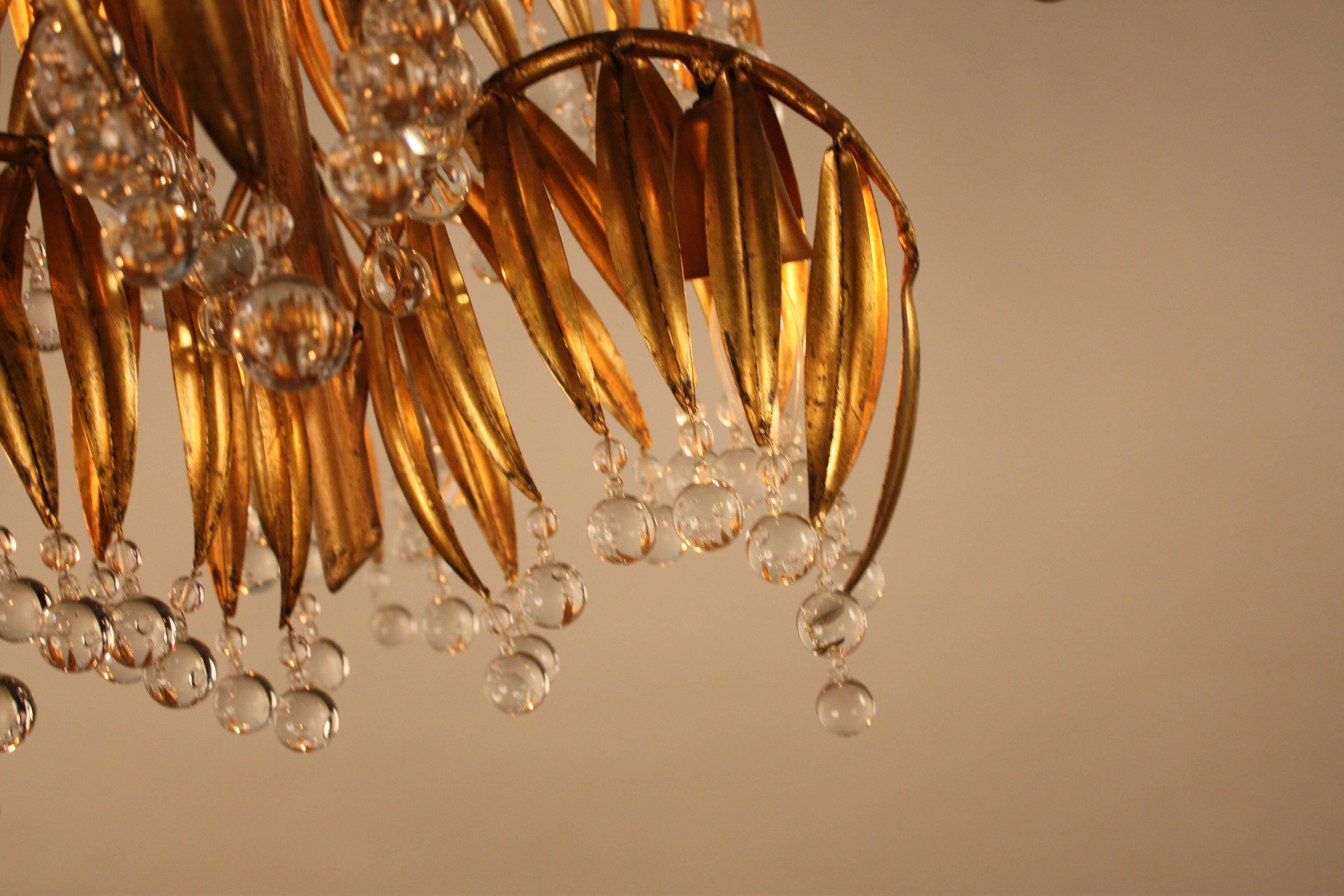 palm tree chandelier