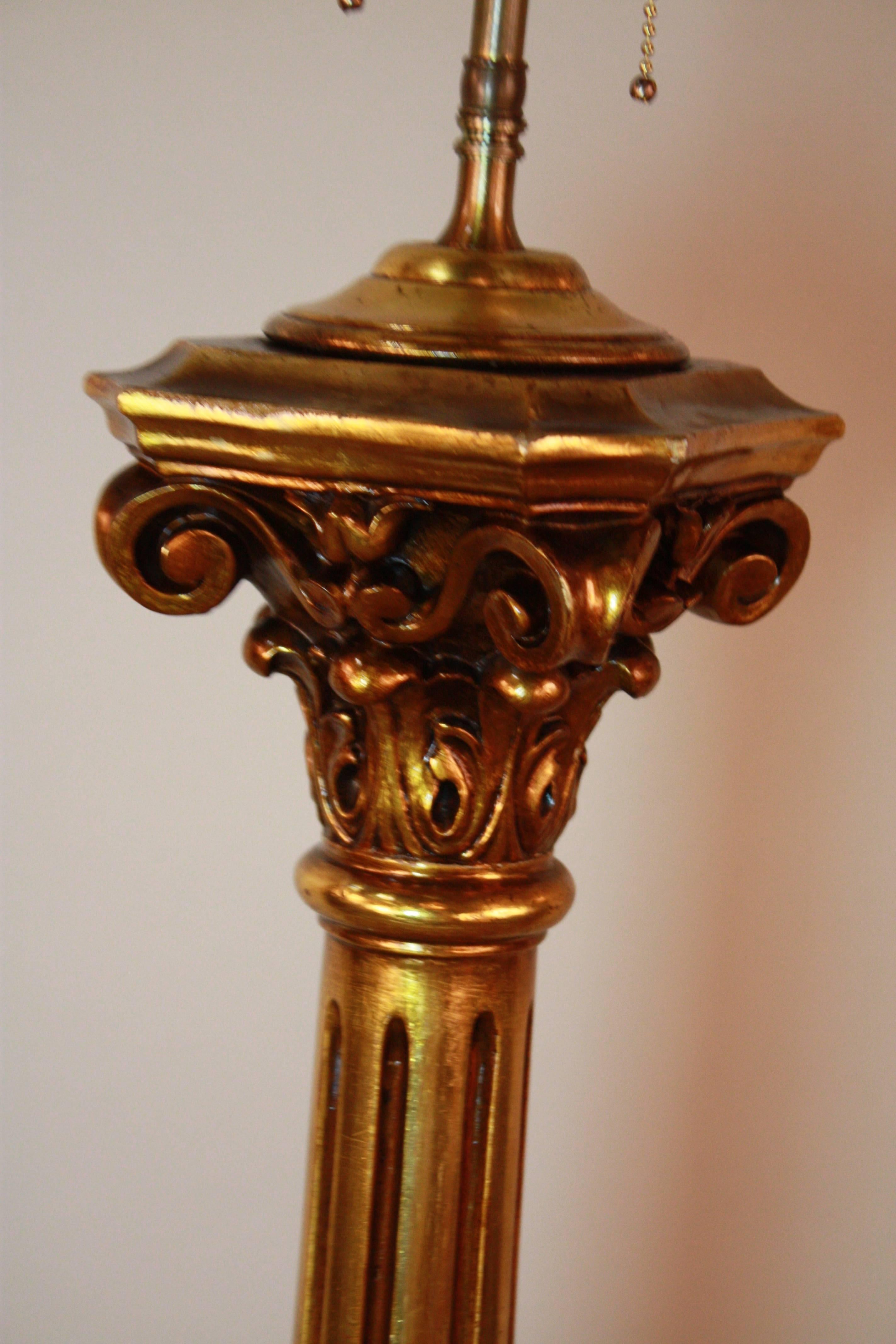 Spanish Giltwood Floor Lamp 2