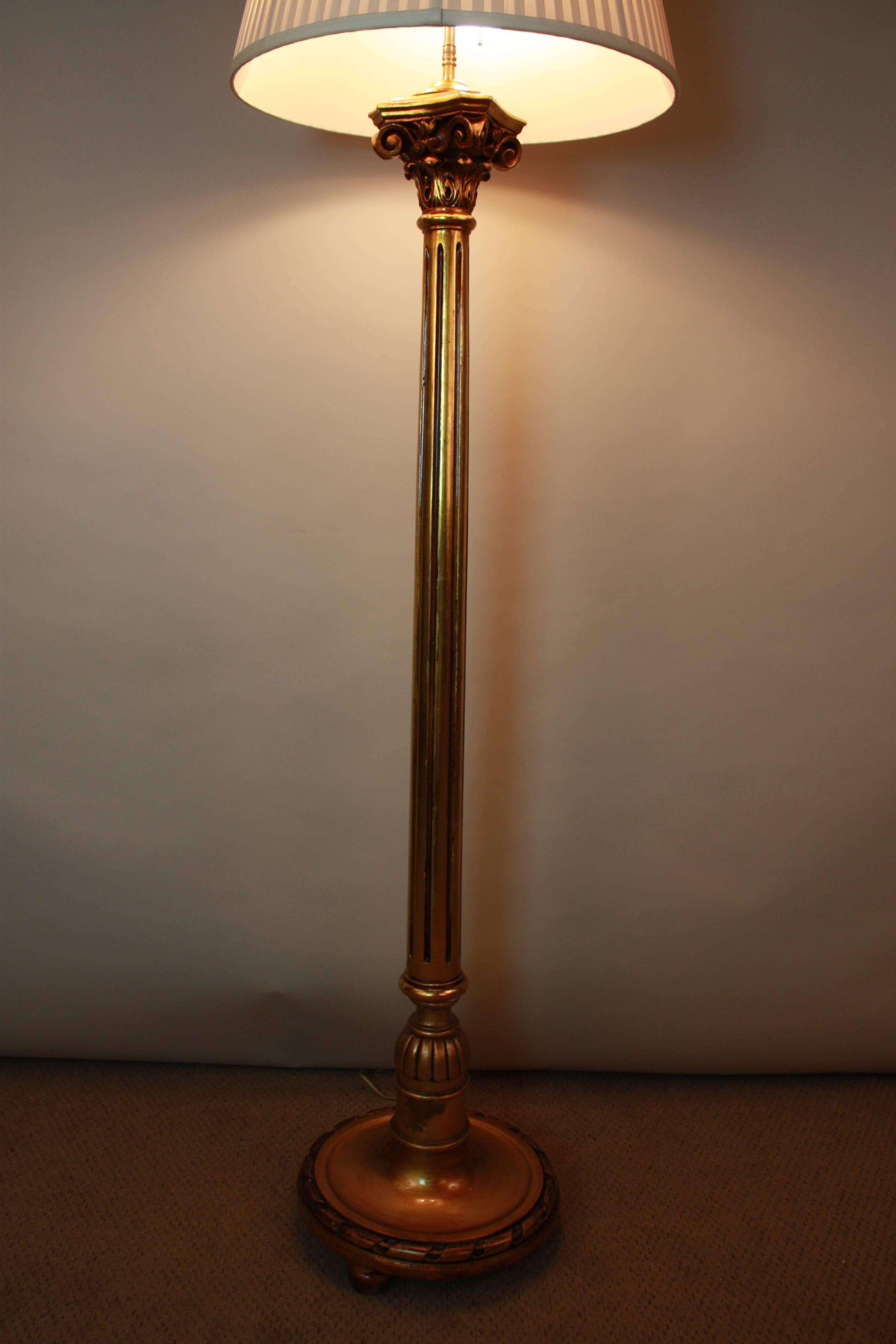 Spanish Giltwood Floor Lamp 4