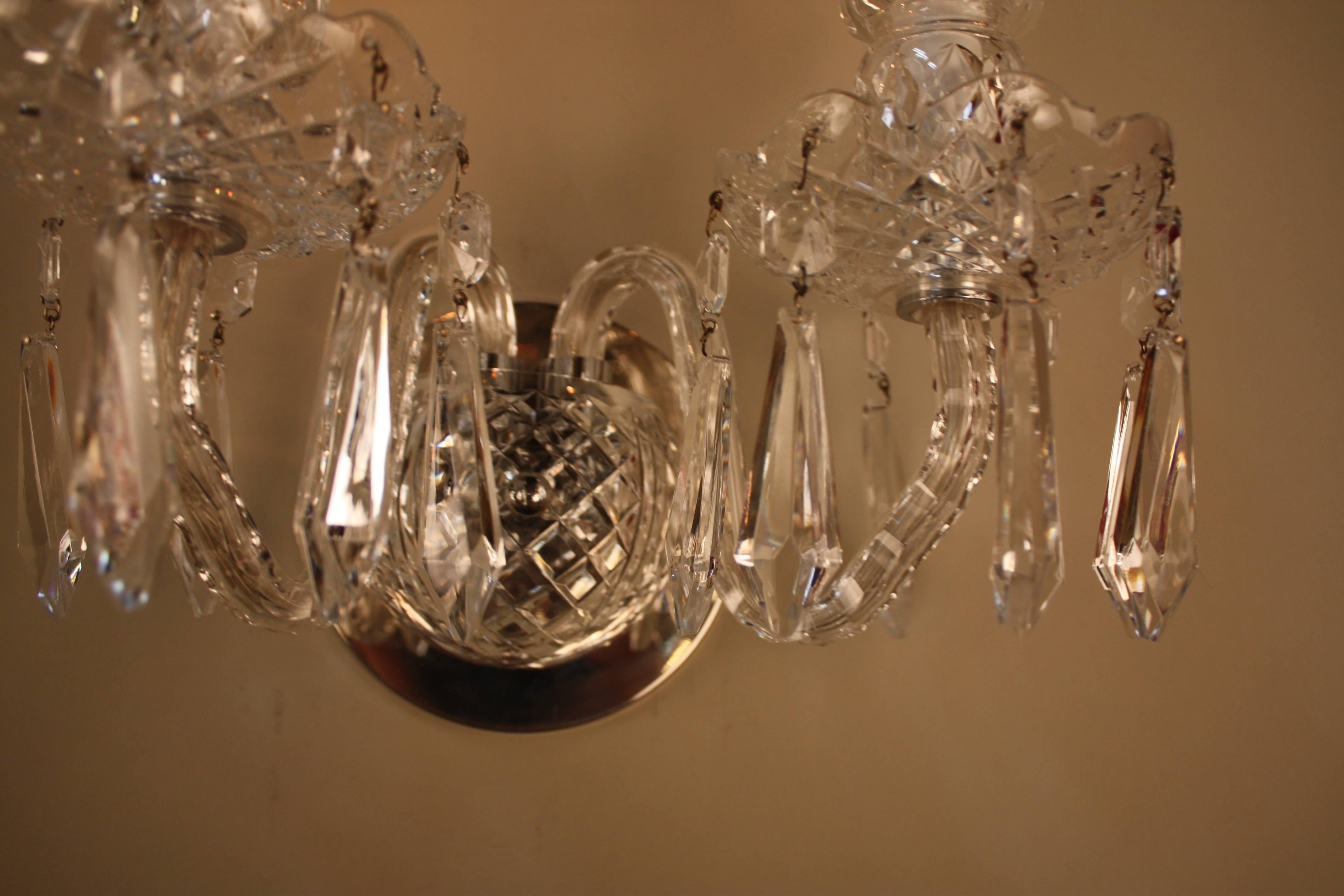 waterford crystal wall lights