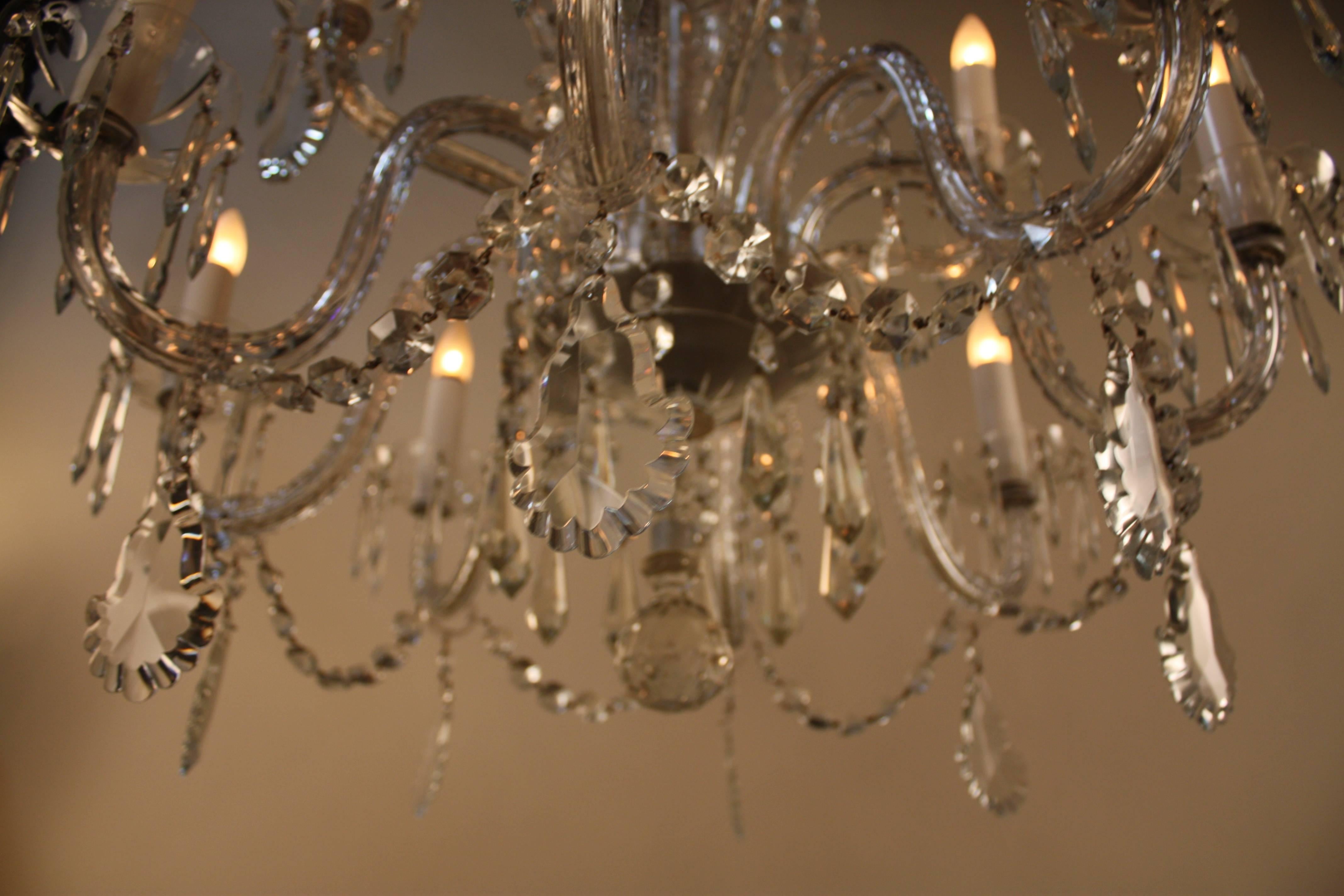 Spanish Hand-Cut Crystal Chandelier - 3 1