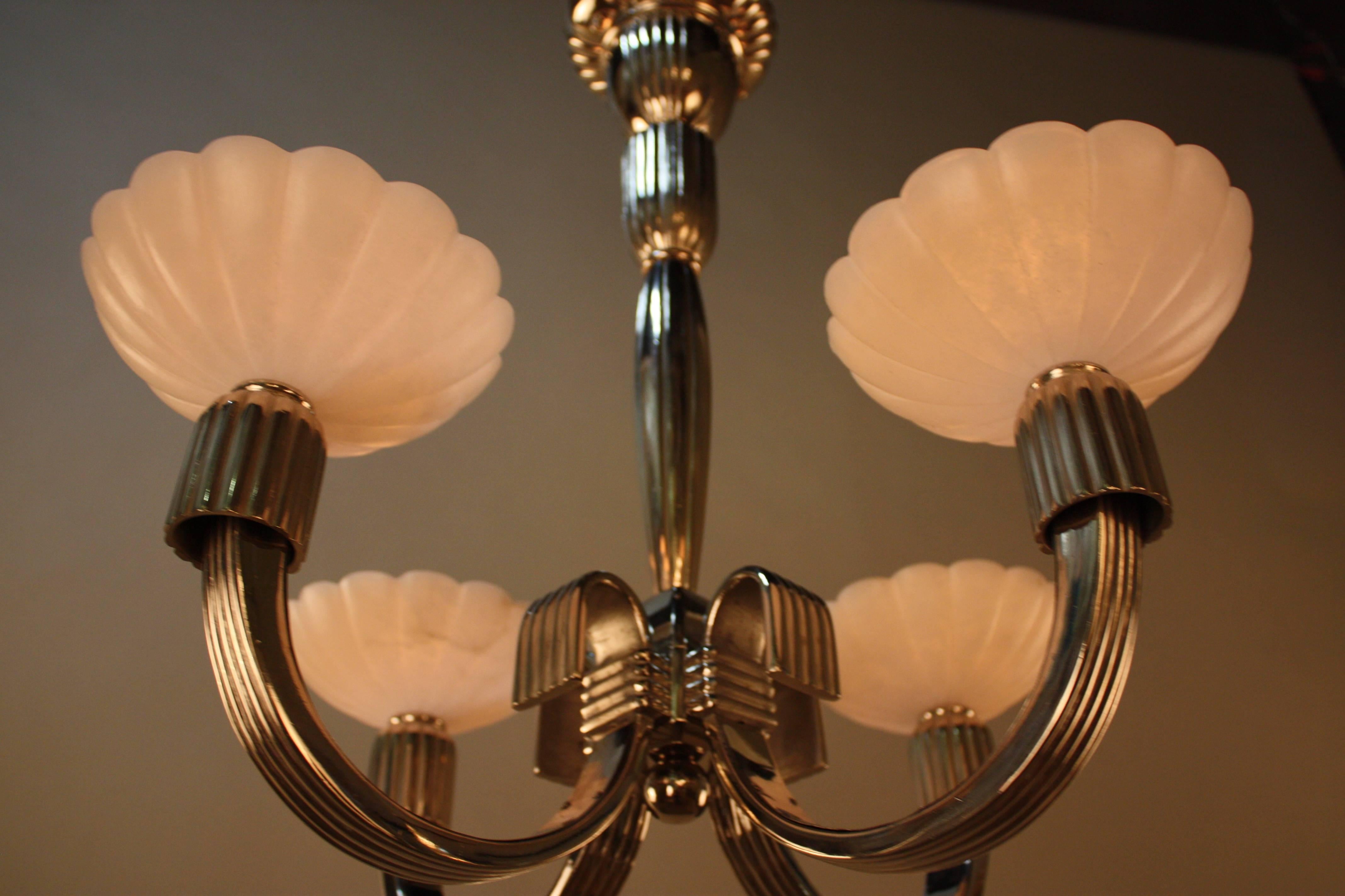 Early 20th Century French 1920s Chandelier 