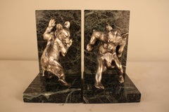 Charles Paillet, 1871-1937, French Bronze Sculpture, Bear Bookends