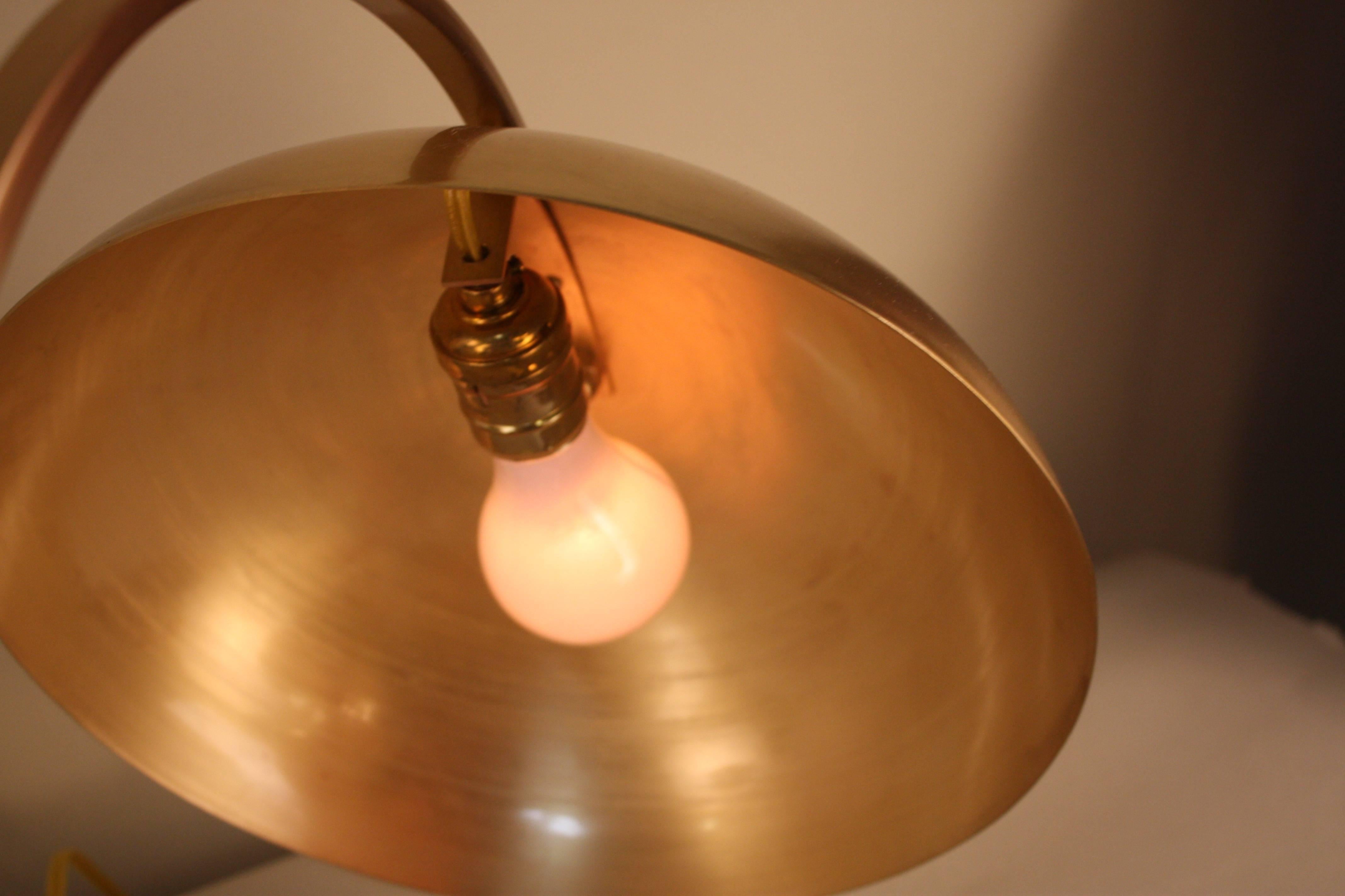 Maison Charles Water Lily Bronze Desk Lamp In Good Condition In Fairfax, VA