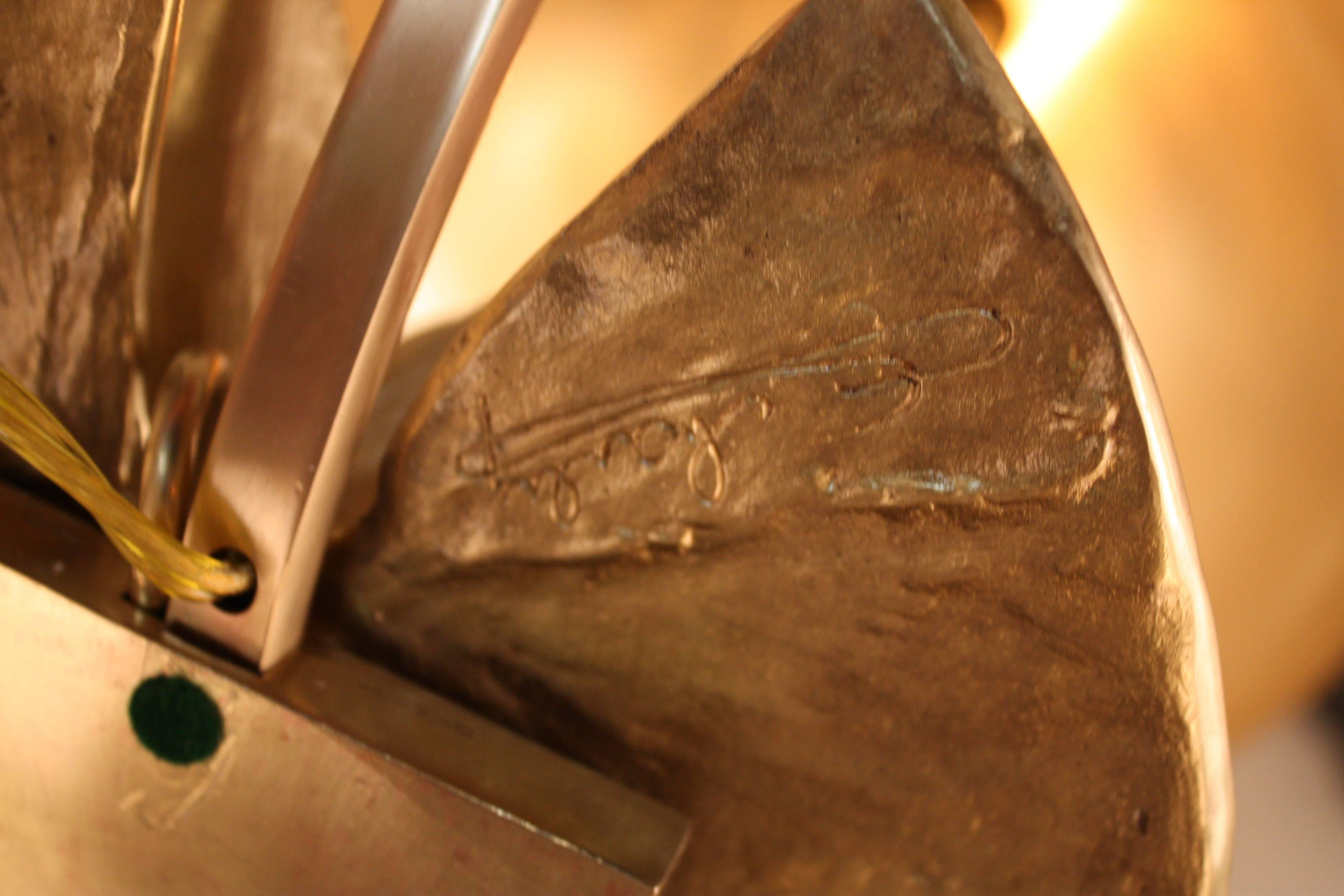 Maison Charles Water Lily Bronze Desk Lamp 1