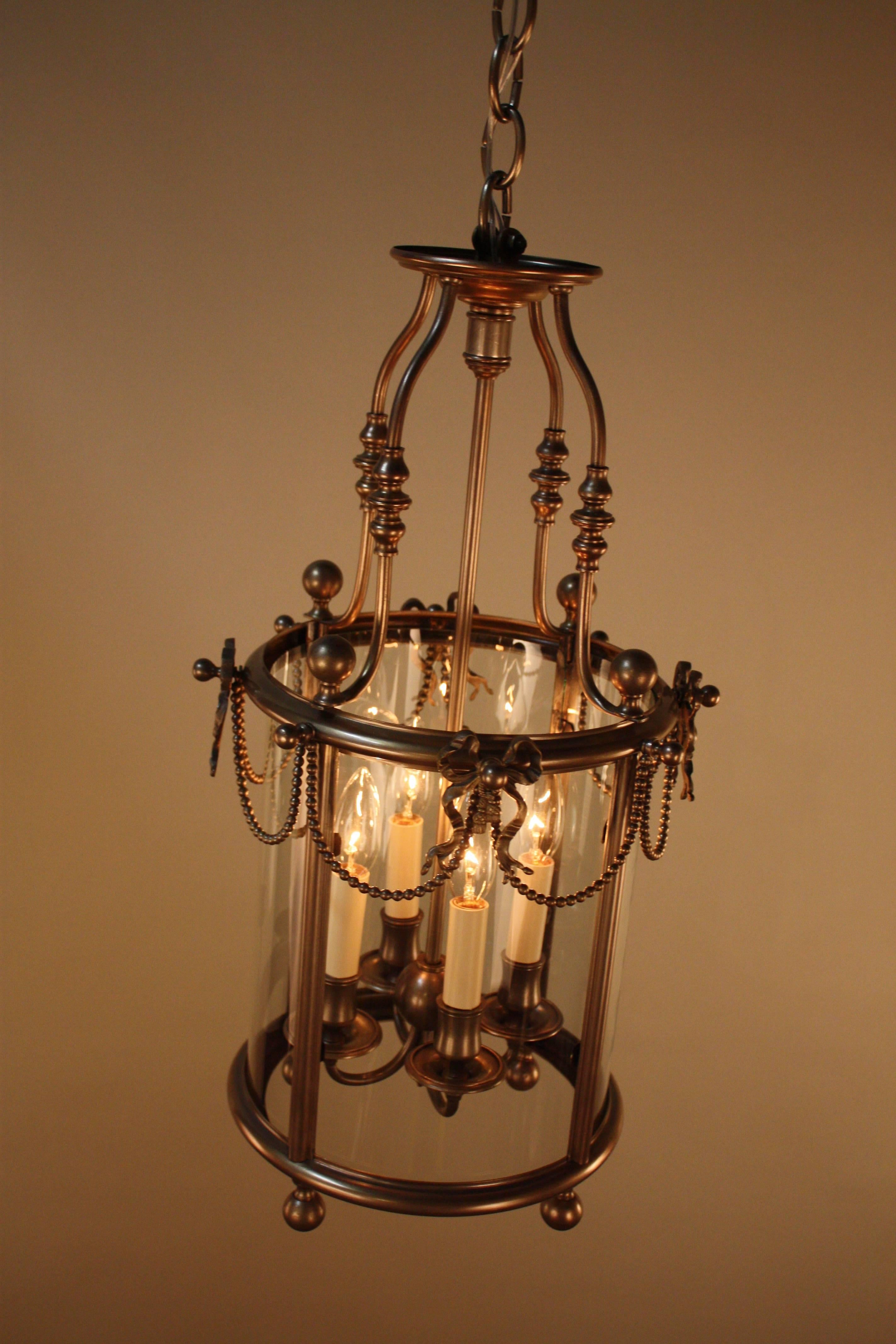 Early 20th Century French Bronze Lantern 3