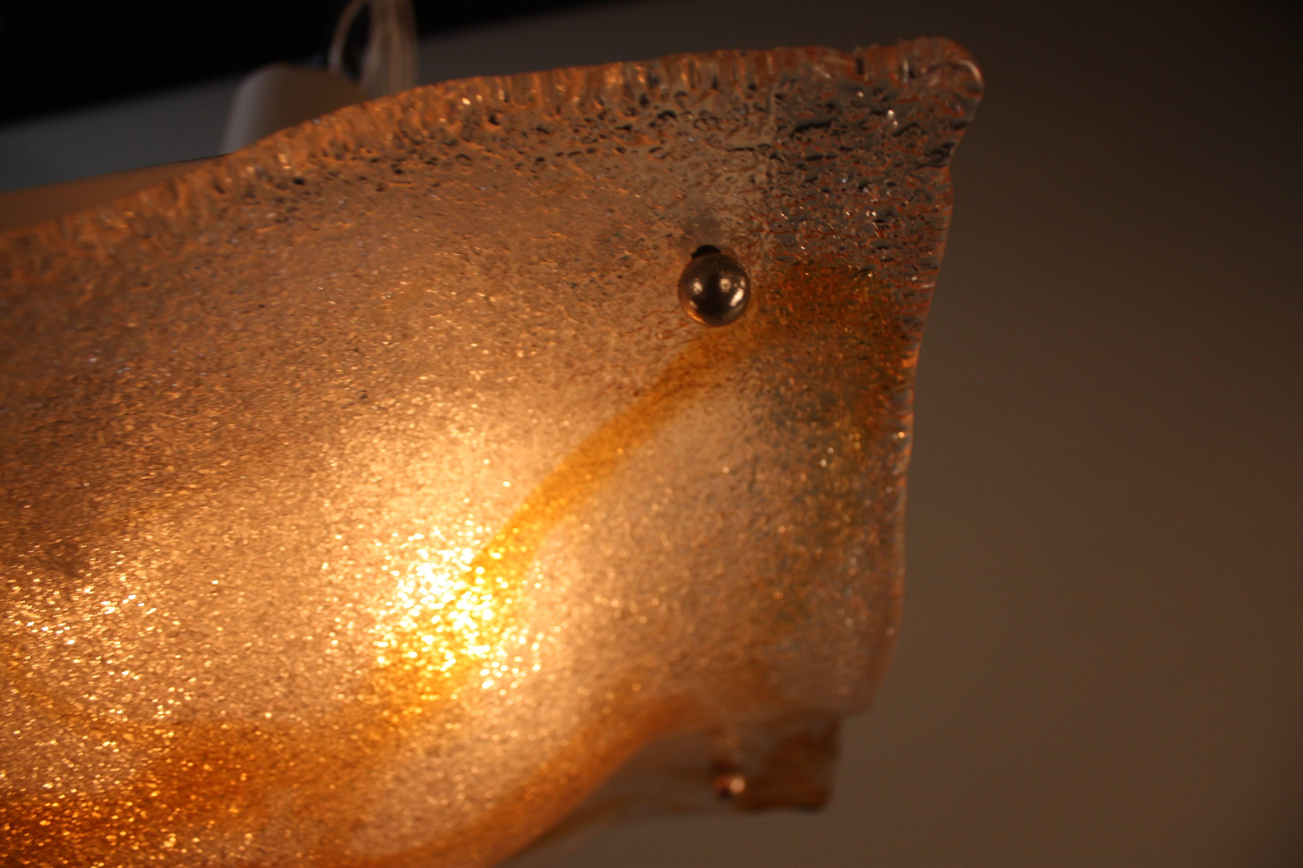 Stunning Murano Glass Flush Mount Light 1