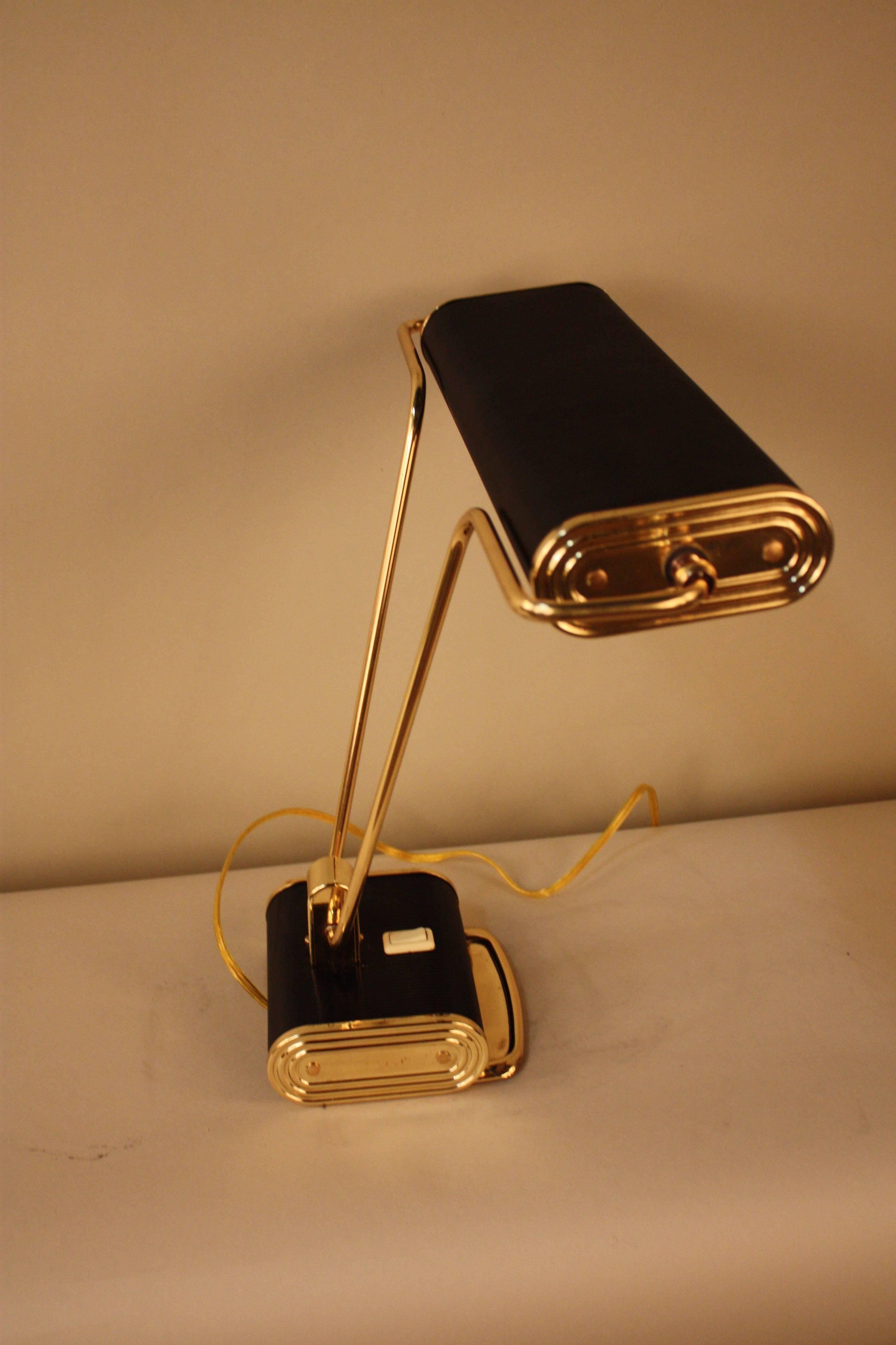 Art Deco Desk Lamp by Eileen Gray for Jumo 3