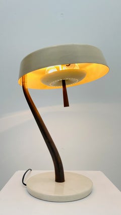 Very Rare Table lamp in Marble and Solid Brass, Italy