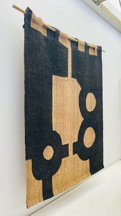 Large tapestry in the style of Eduardo Chillida