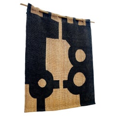Large tapestry in the style of Eduardo Chillida