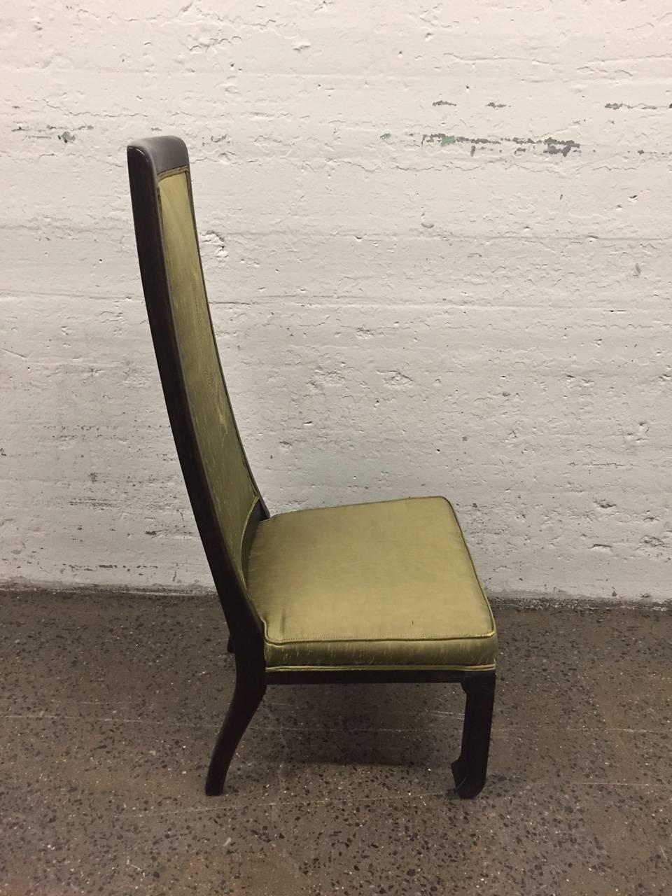 Mid-20th Century Six James Mont Style Dining Chairs