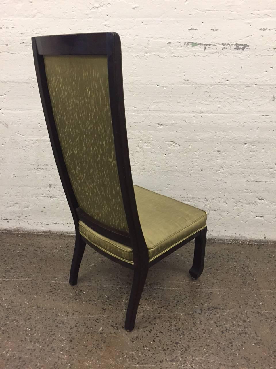 Six James Mont Style Dining Chairs In Good Condition In New York, NY
