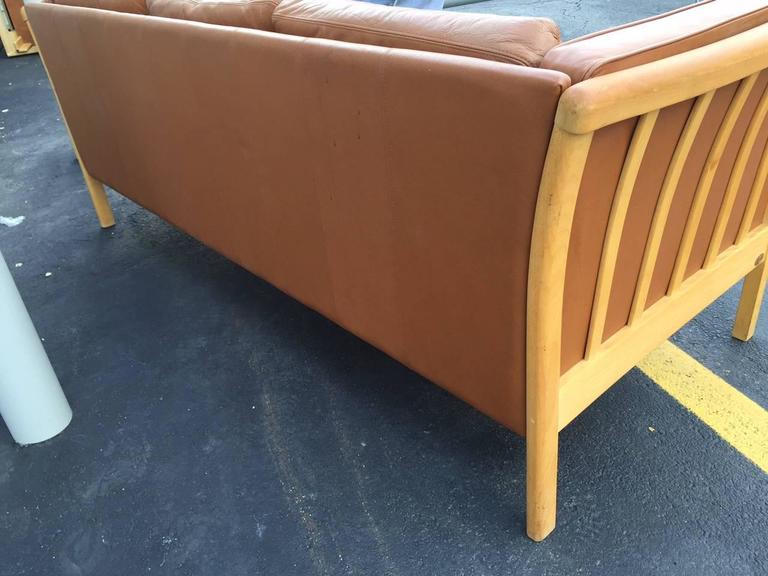 Vintage Danish Leather Sofa By Stouby