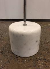 Chrome and Marble Base Floor Lamp by Nessen