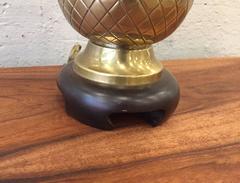 Brass Pineapple Lamp by Frederick Cooper