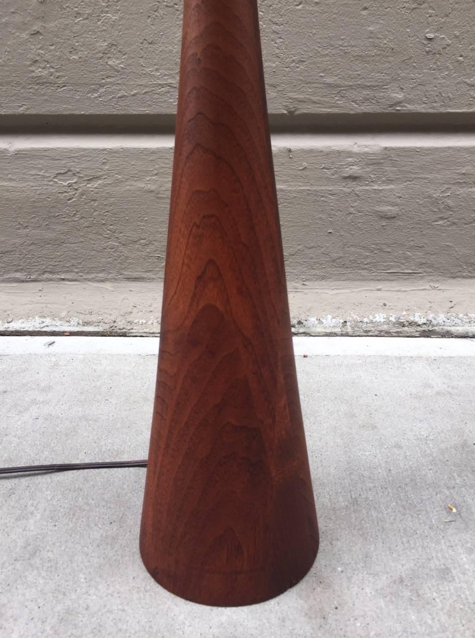 Scandinavian Modern Danish Modern Walnut Lamp For Sale