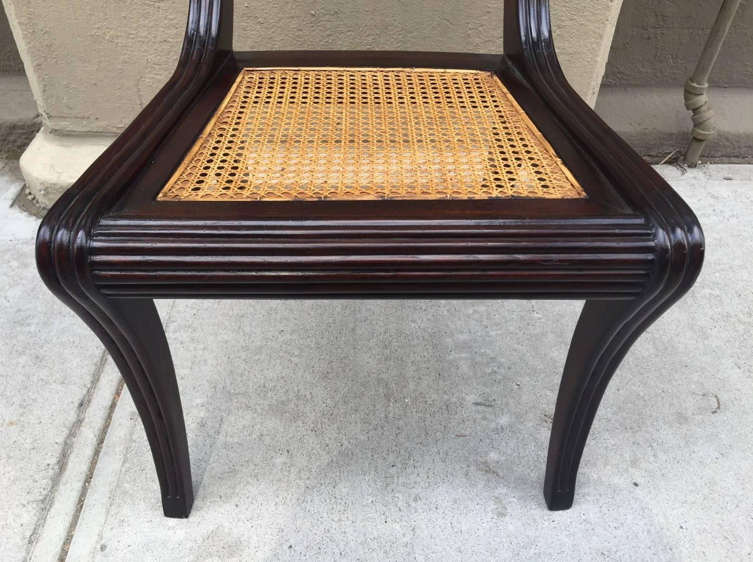 Regency Style Mahogany Dining Chairs For Sale at 1stdibs