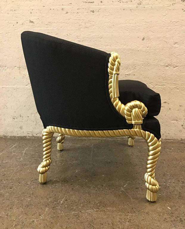 Pair of Rope and Tassel Chairs For Sale at 1stdibs