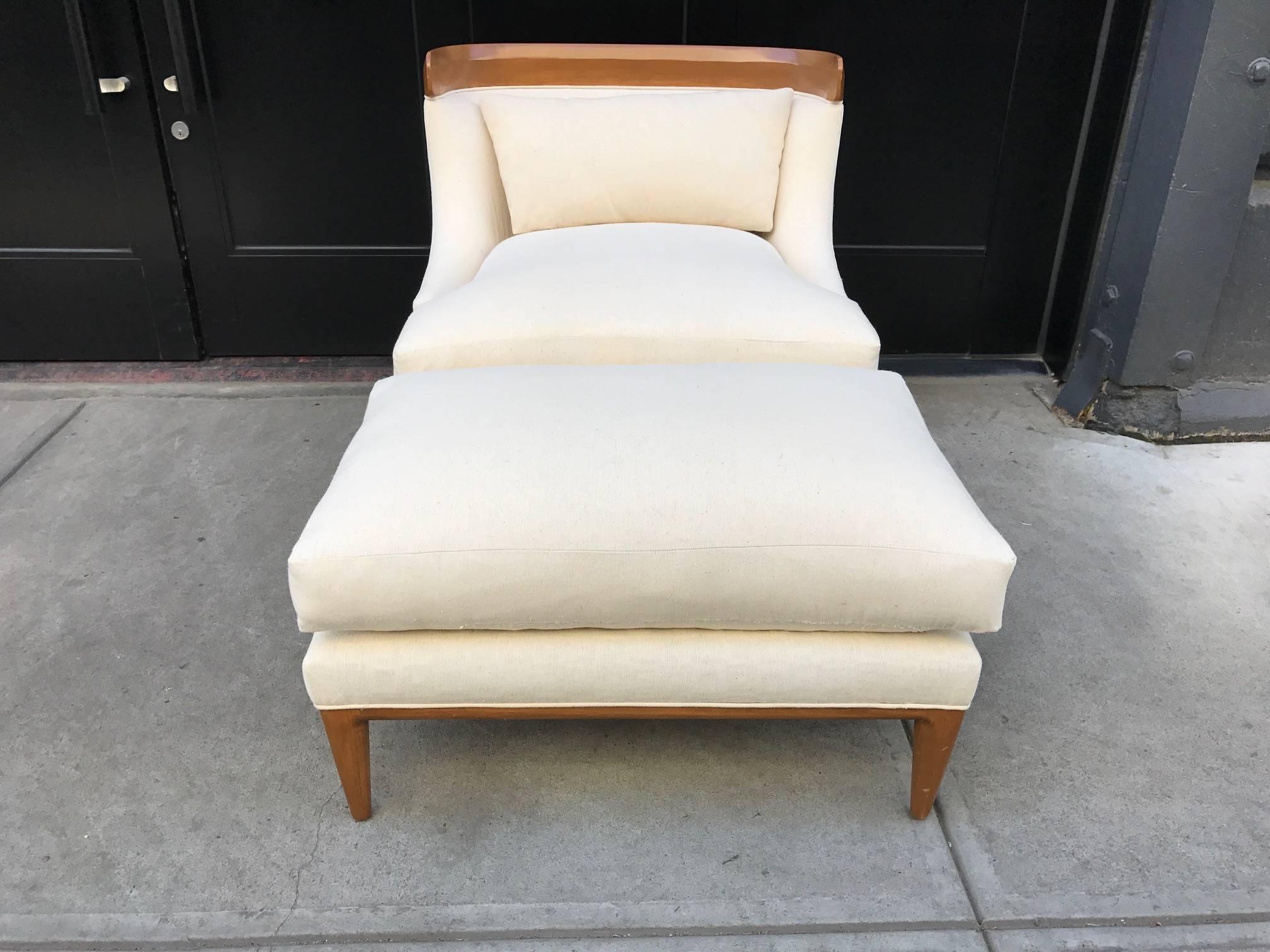 Lounge Chair and Ottoman by Erwin Lambeth In Good Condition In New York, NY
