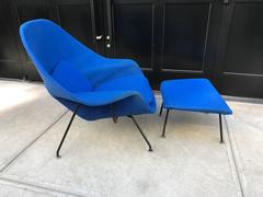 Eero Saarinen Womb Chair and Ottoman for Knoll