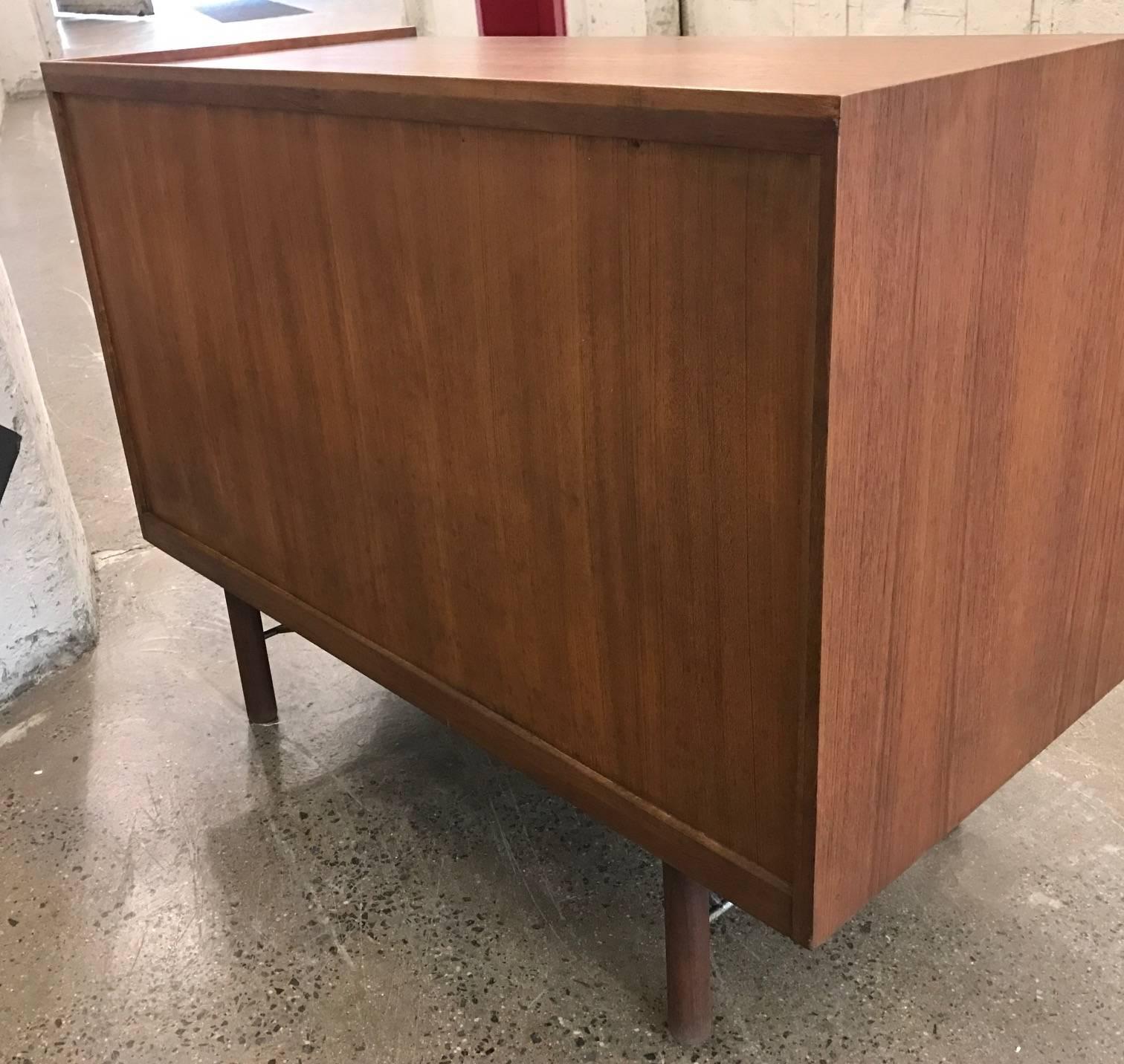 Kurt Ostervig Danish Teak Cabinet In Good Condition In New York, NY