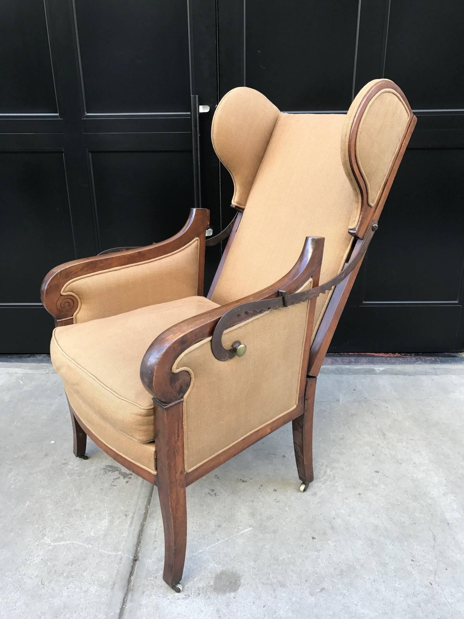 reclining wing chair