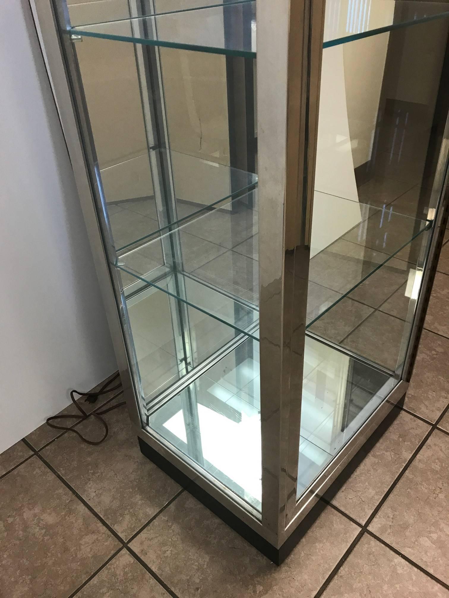 aluminum glass display cabinet