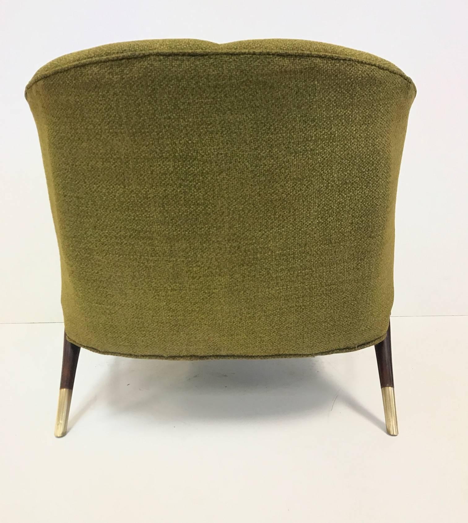 American Karpen of California Mid-Century Modern Lounge Chairs, Pair