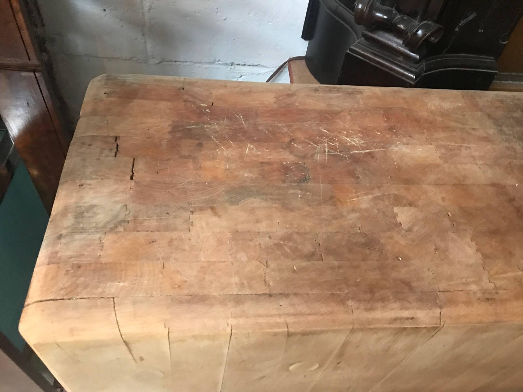 butcher block table for sale