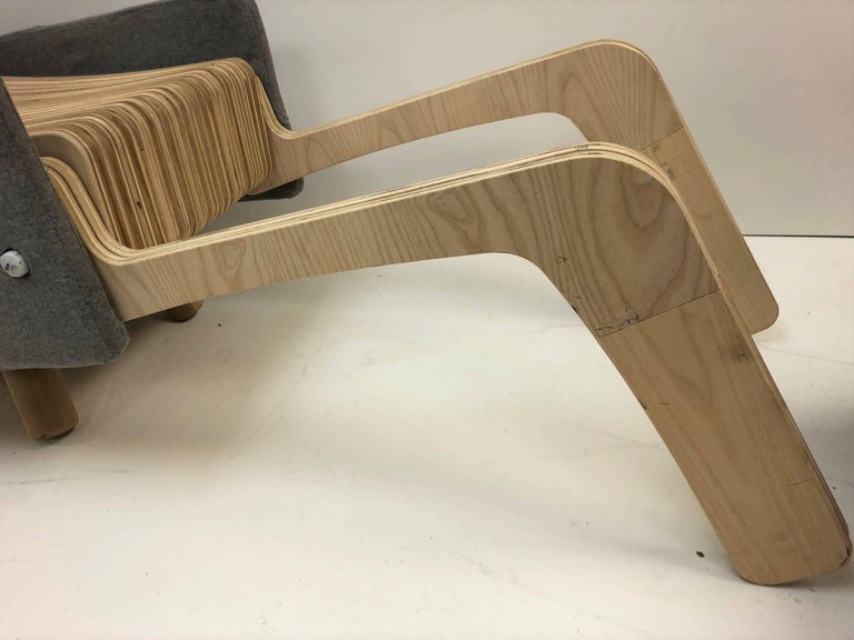 Custom Plywood Lounge Chair For Sale at 1stdibs