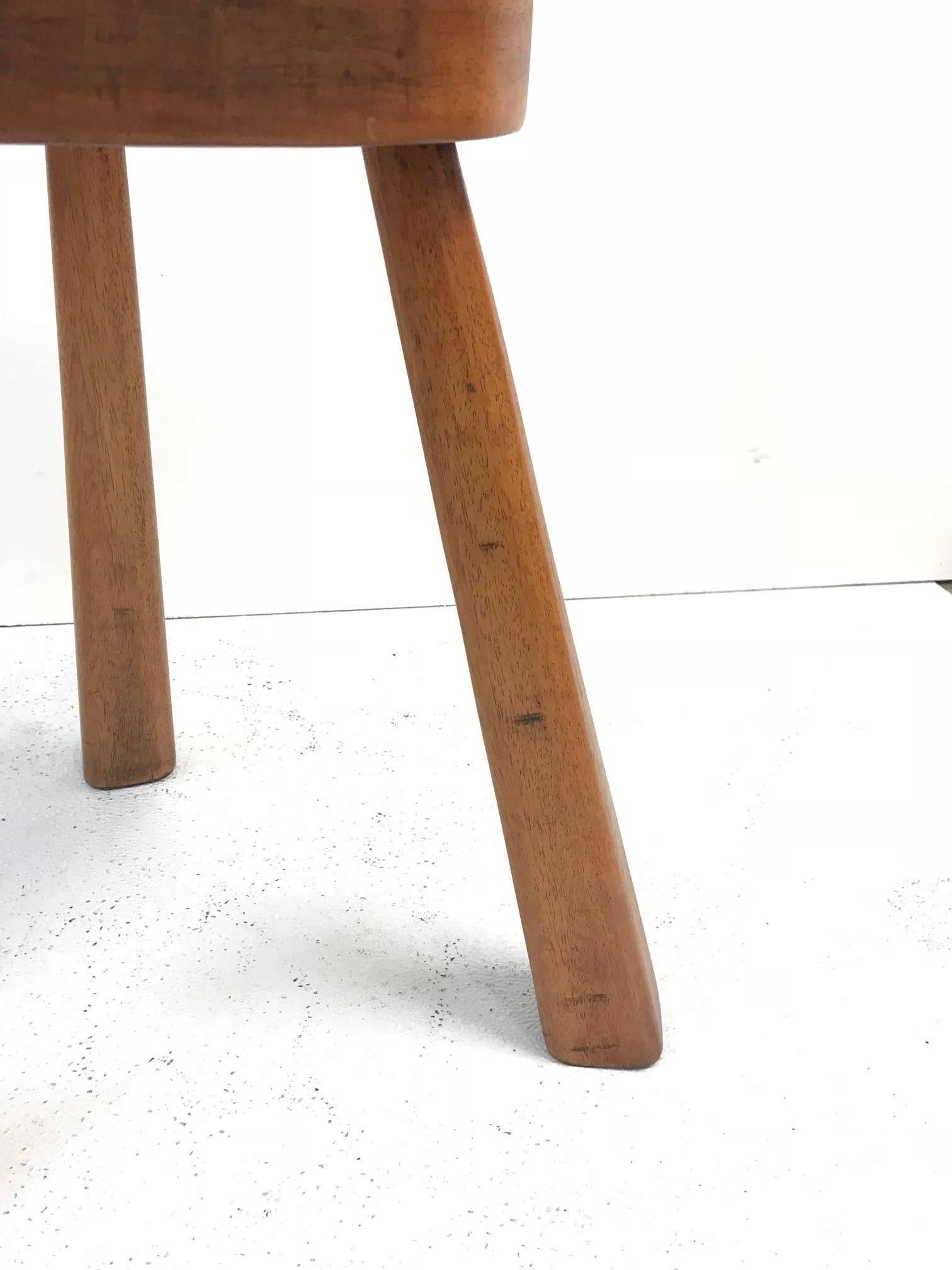 European Pair of Charlotte Perriand Style Stools  For Sale