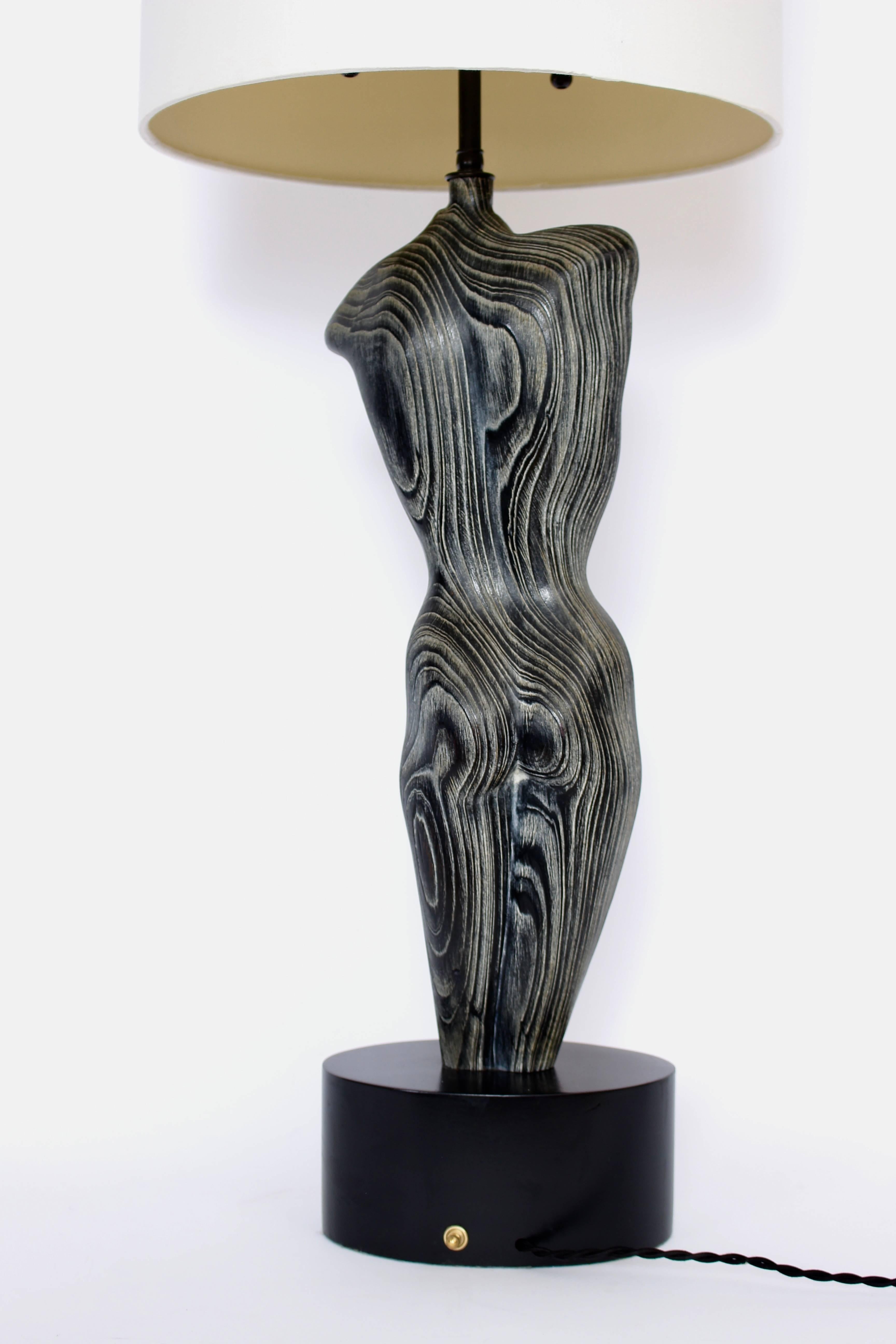 female torso lamp