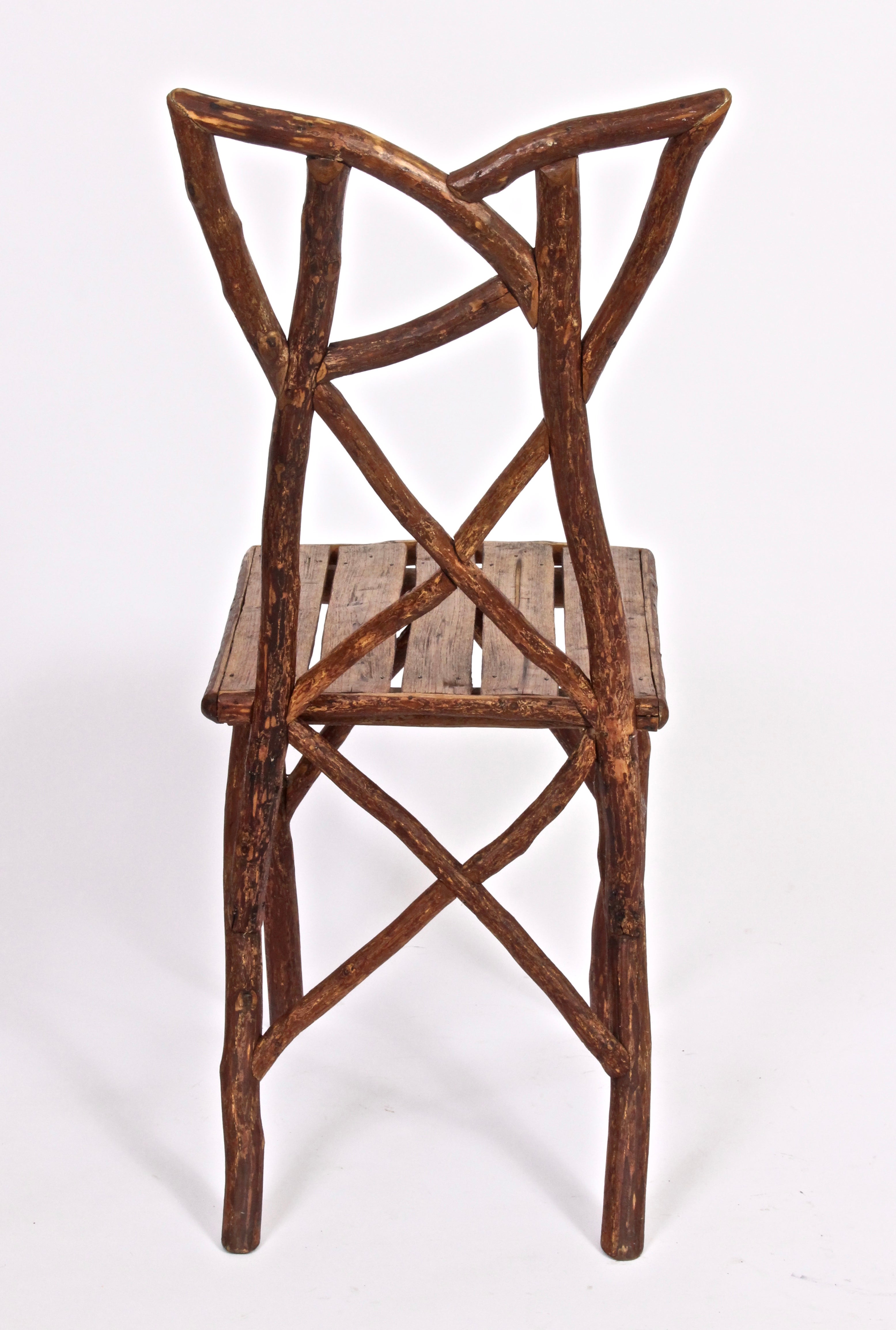 Circa 1940 Rustic Folk Art Adirondack Chair For At 1stdibs