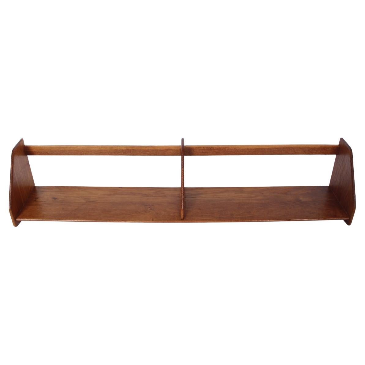Einzelnes Wandregal aus Eiche, neu lackiert, Hans Wegner für Ry Mobler, 1950er Jahre