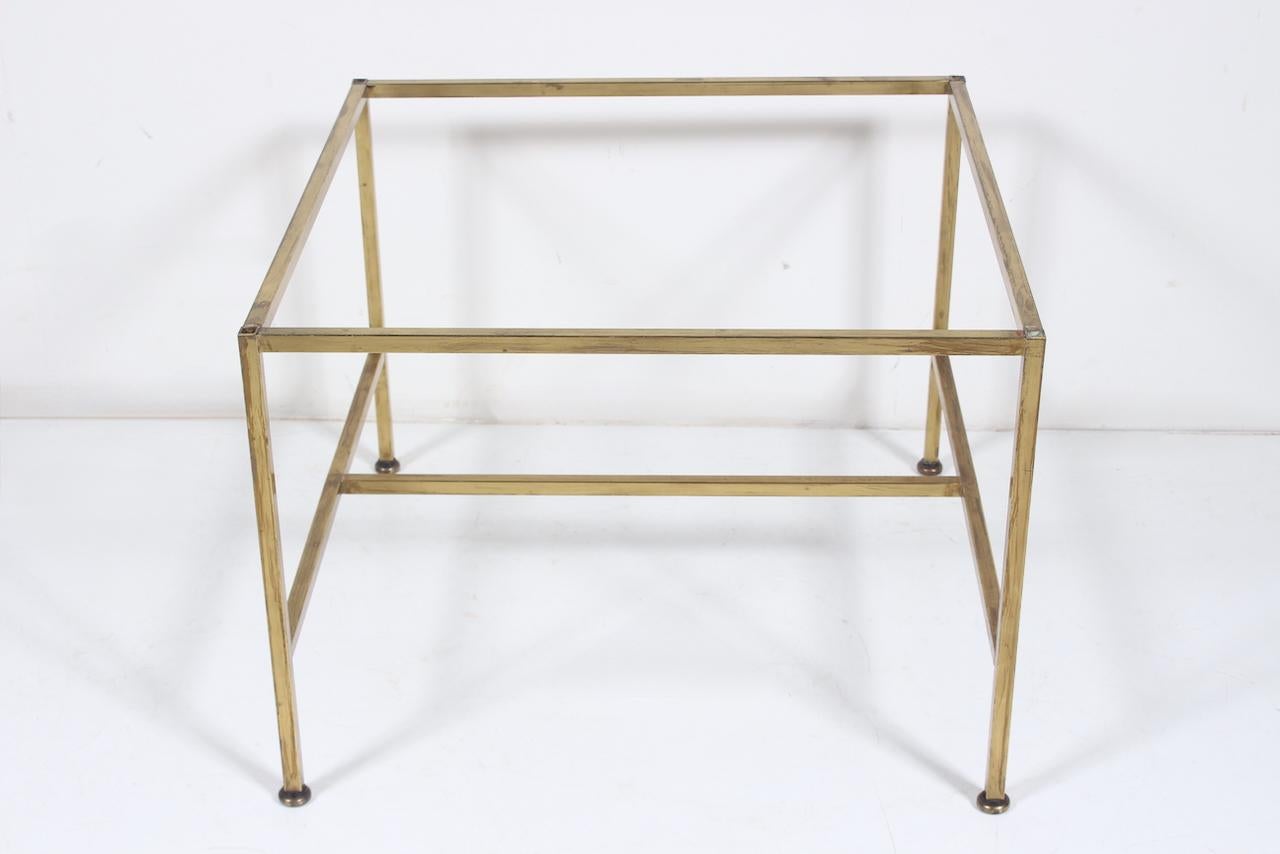 Paul McCobb Irwin Collection Brass & White Glass Occasional Table, C. 1952 For Sale 3