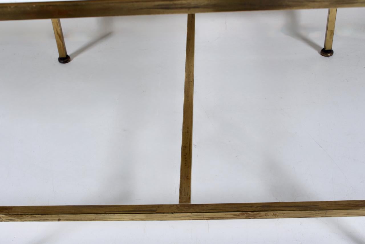 Paul McCobb Irwin Collection Brass & White Glass Occasional Table, C. 1952 For Sale 11