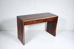 Modern Parsons Style Cocobolo Desk, Handcrafted, 1980s