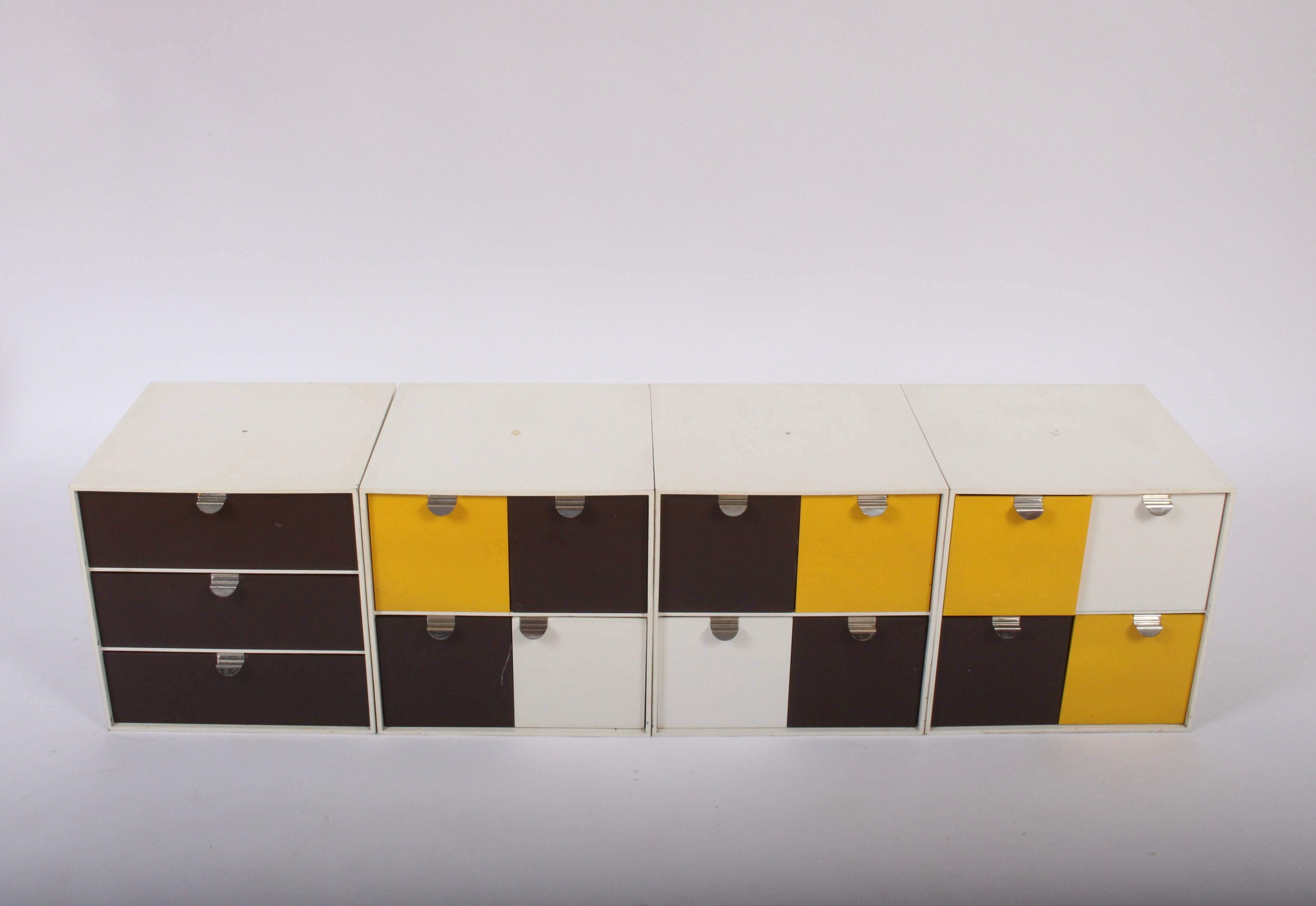 Scandinavian Modern Set of Four Ristomatti Ratia Palaset Modular Storage Boxes