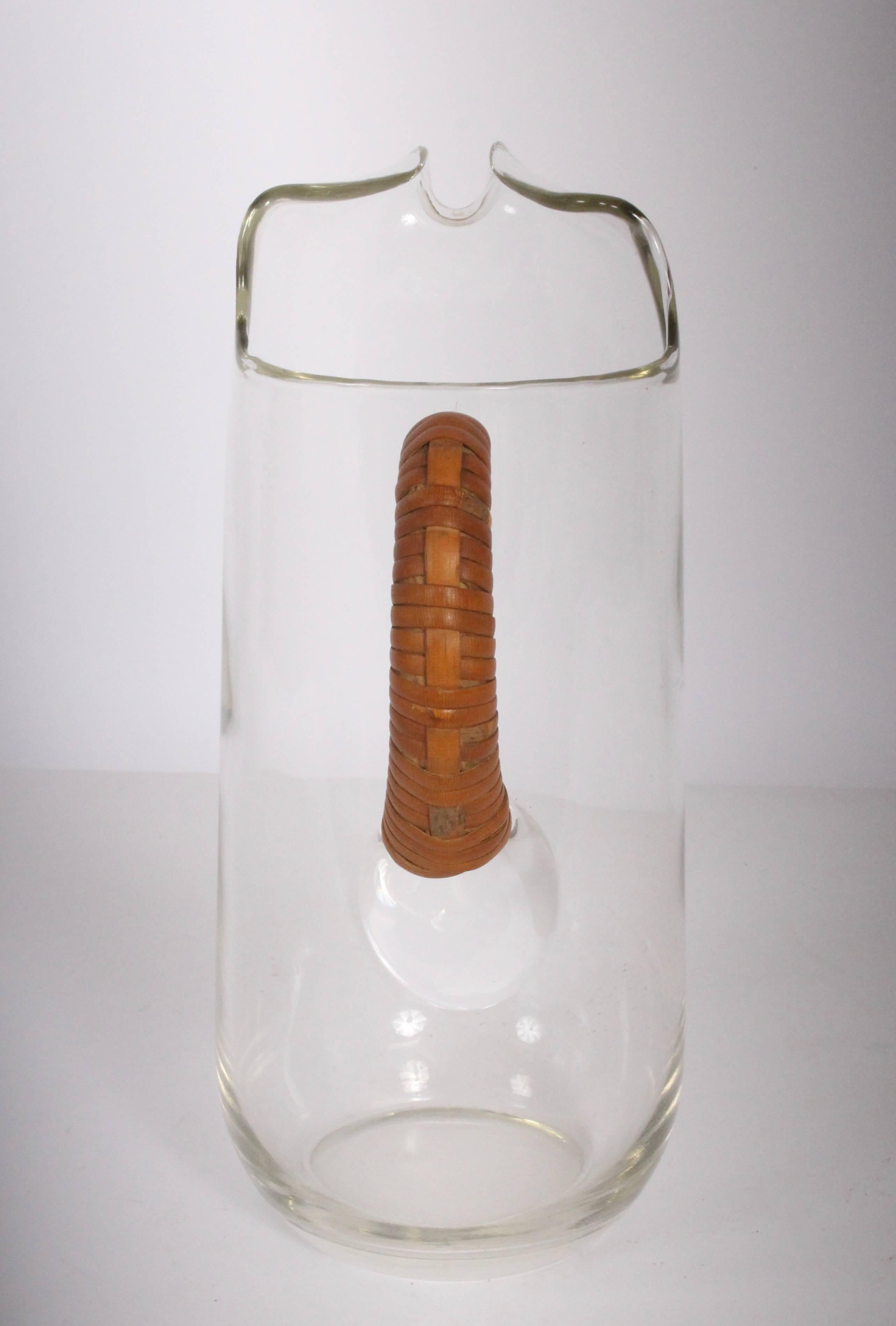 1950s glass pitcher