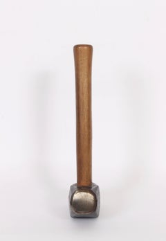 Neal Small for Fred Howard Hickory, Iron & Glass "Sledgehammer" Bud Vase, 1981