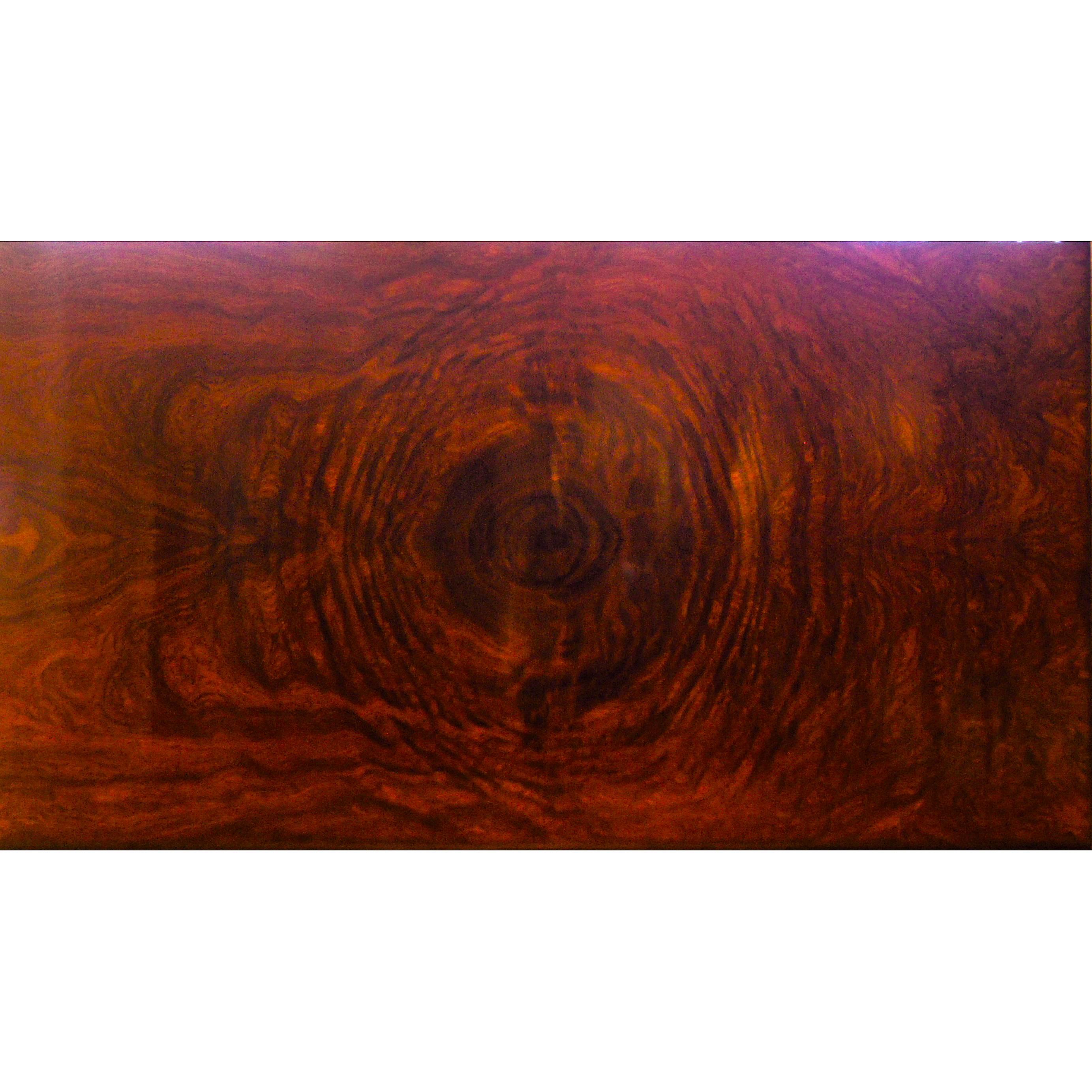 Art Deco Very Fine Swedish Modern Classicism Coffee Table with Burl Top and Inlays For Sale