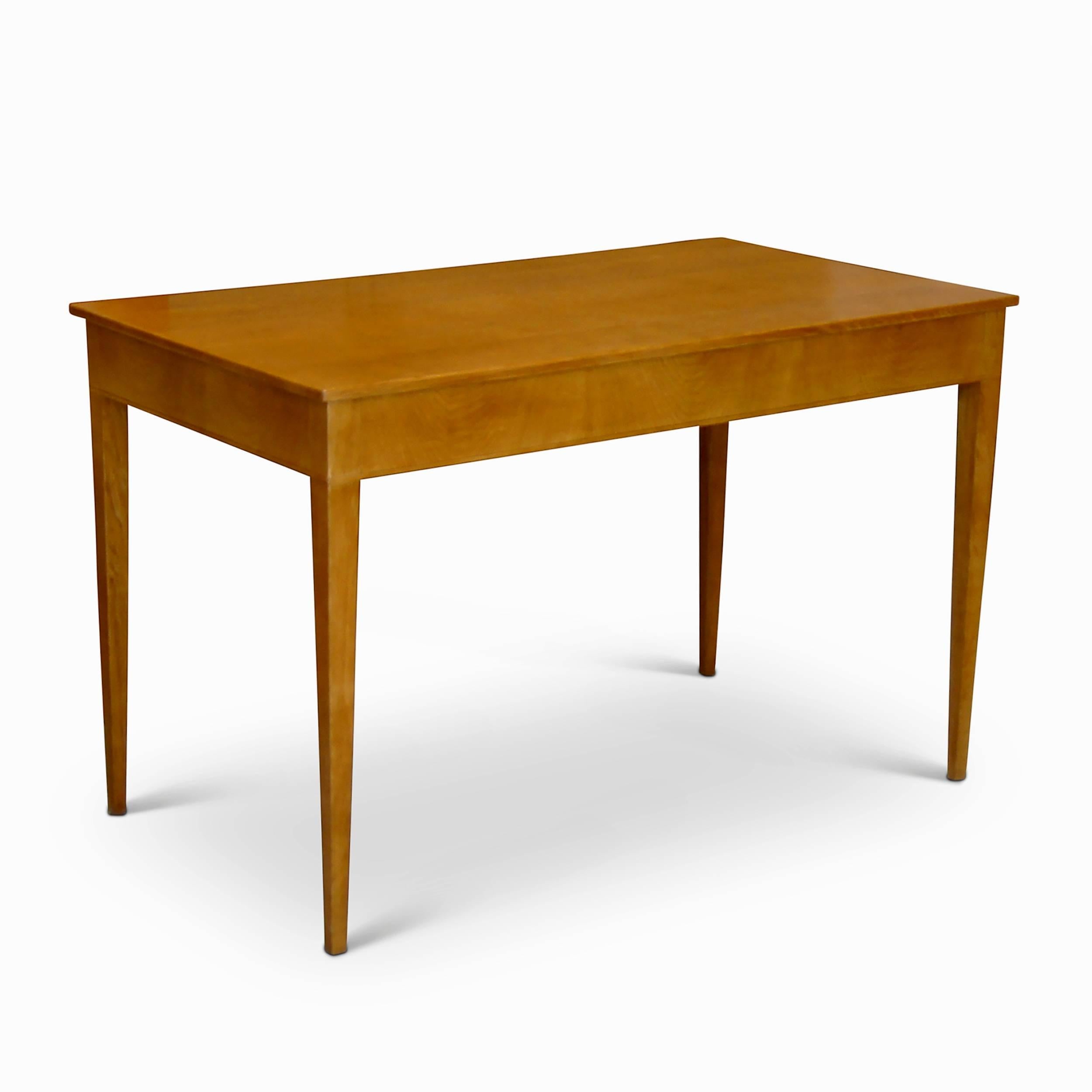 Danish Neoclassical Desk in Oak by Frits Henningsen For Sale