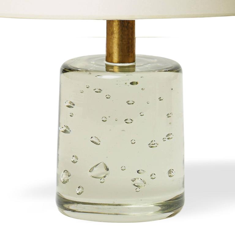 Table Lamp with Glass Cylinder Base by Josef Frank for Svenskt Tenn For