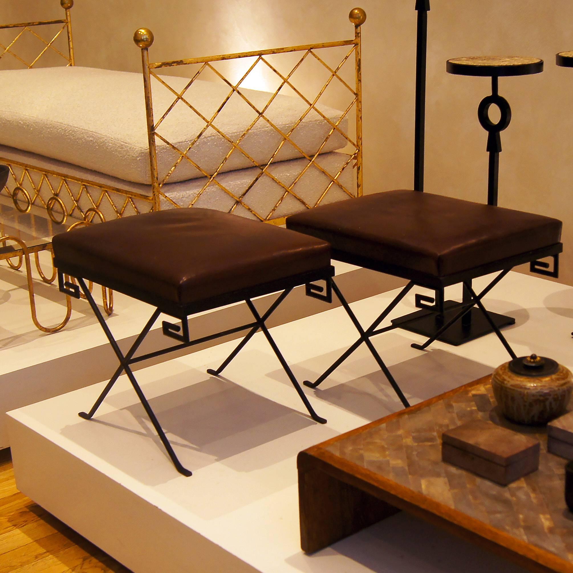 Pair of Neoclassical Benches by Jean-Michel Frank In Excellent Condition For Sale In New York, NY