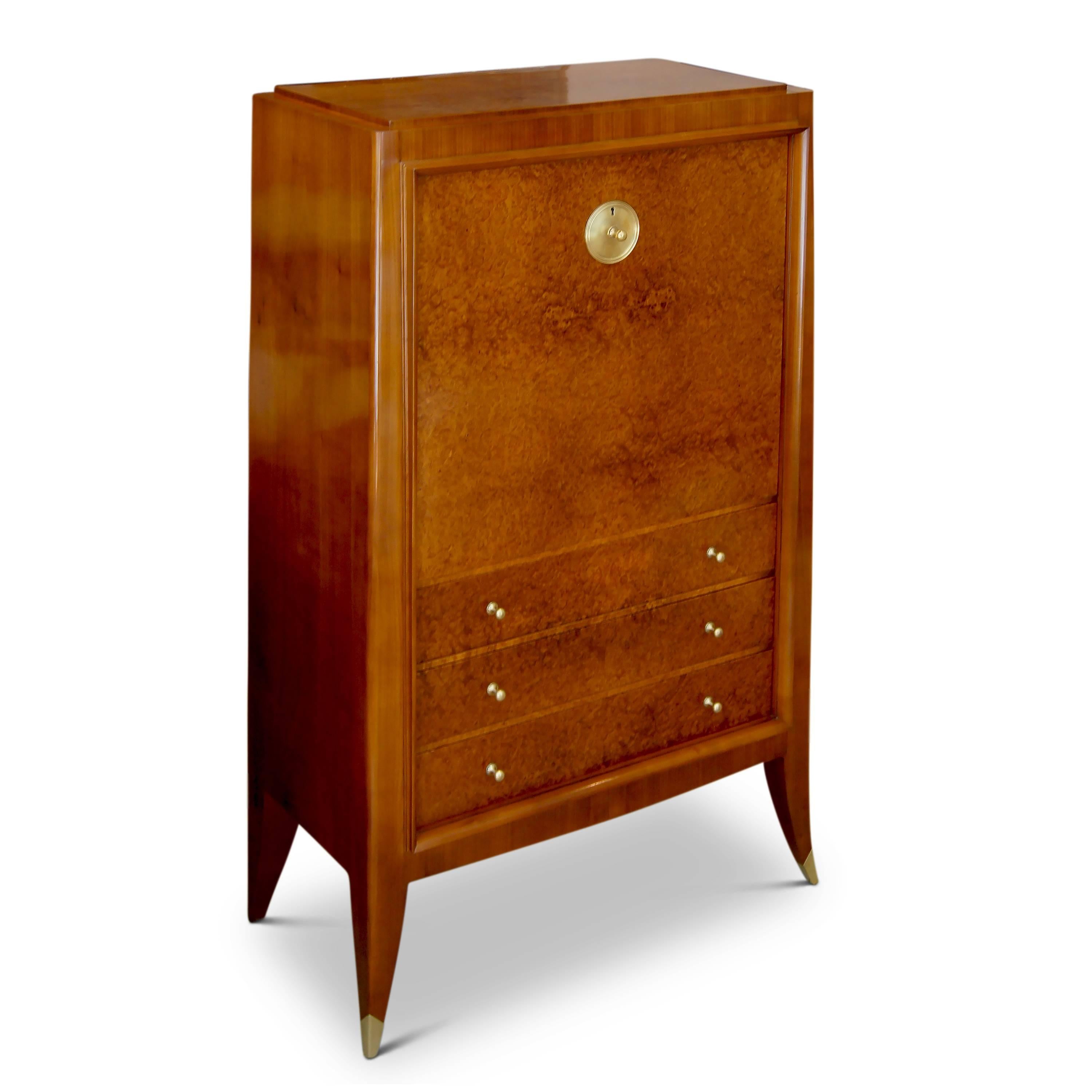 Secretaire Cabinet of an Original Office Duo by Alfred Porteneuve In Excellent Condition For Sale In New York, NY
