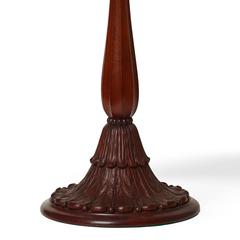 Table Lamp with Fine Carving in Mahogany by Johan Rohde